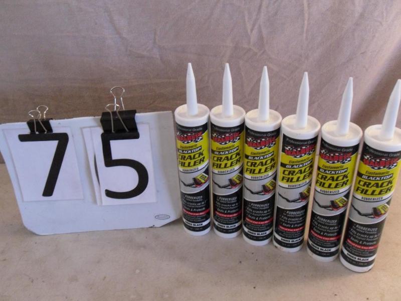 lot 75 image: 6 New Tubes of Elastomeric Blacktop...