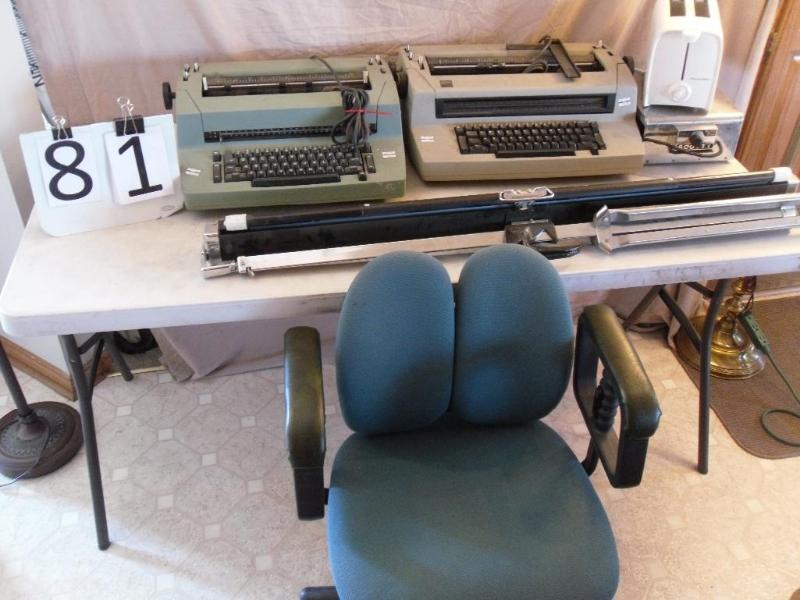 lot 81 image: Lot of 2 Electric IBM Typewriters, ...