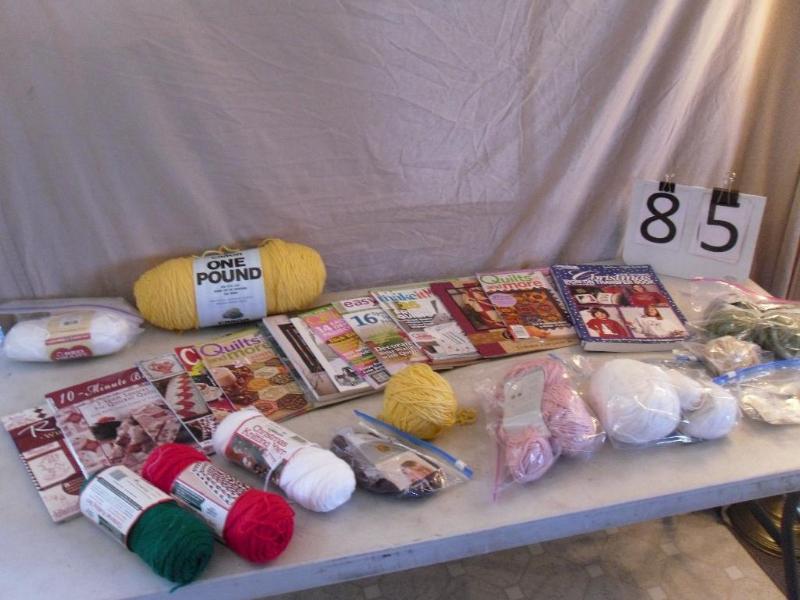 lot 85 image: Lot of Yarn and Craft Books  Magaz...