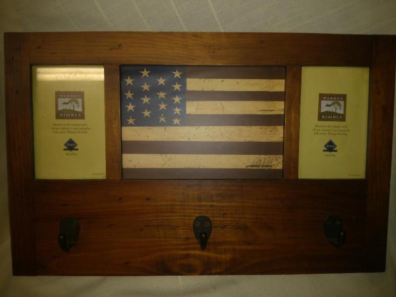 Warren Kimble Americana Coat Rack a...