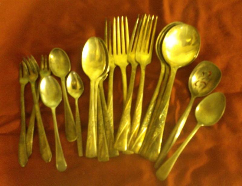 Lot of vintage flatware. Plus vinta...