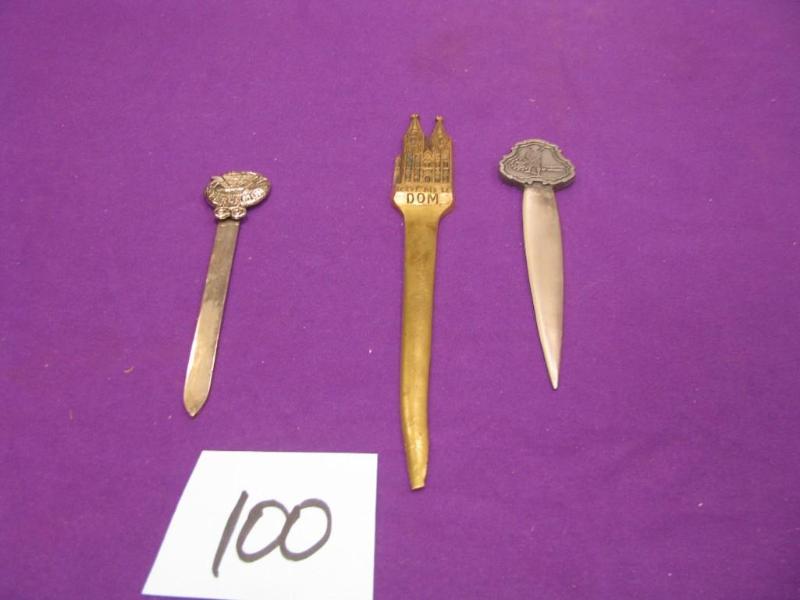 three vintage letter openers...