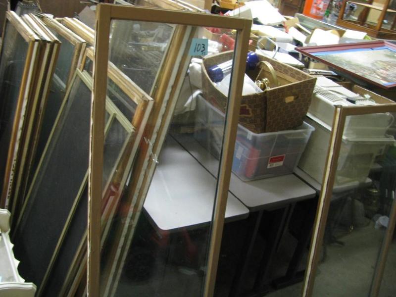 three tall vintage windows could be...