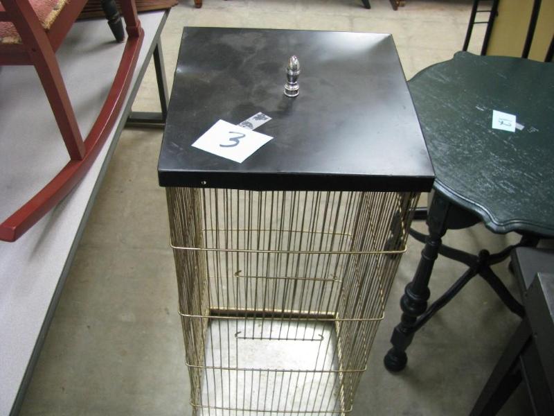 nice bird cage with stand good cond...