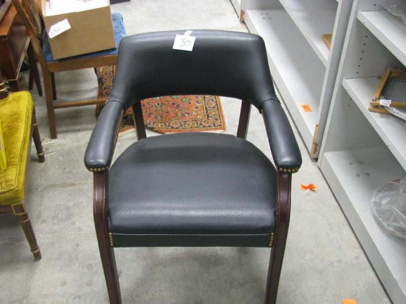 very nice black vinyl chair like ne...