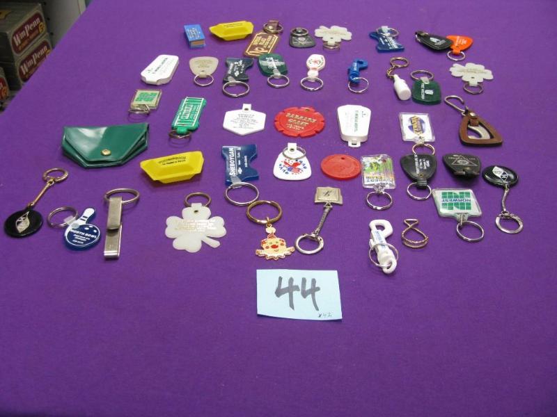 40 vintage key chains...