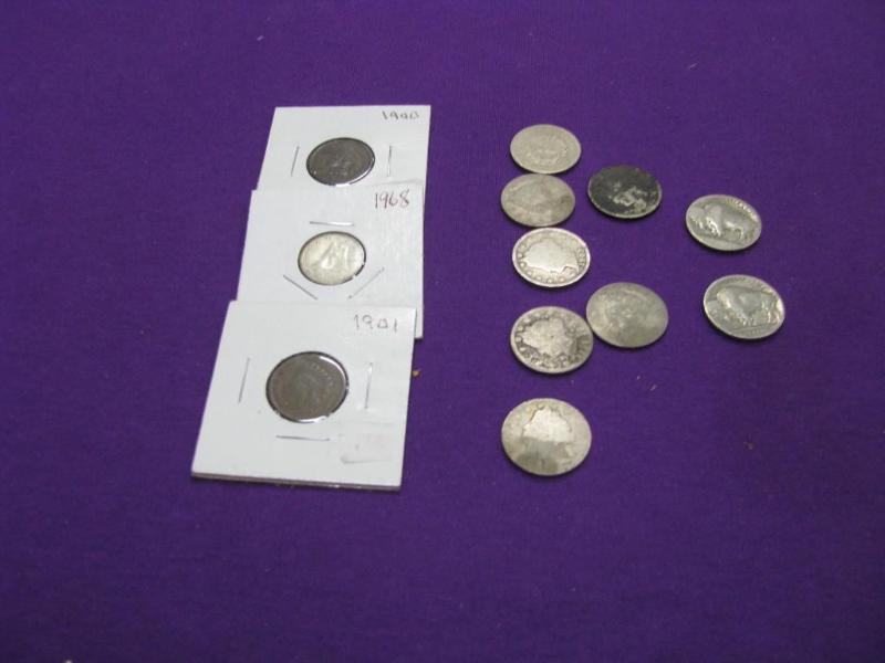 1900 and 1901 indian head penny, 19...