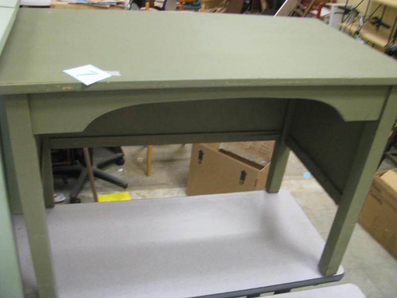 vintage library table sturdy quite ...