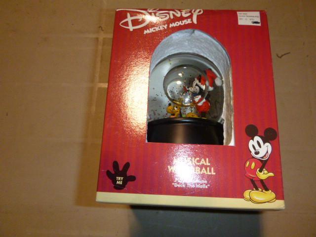 lot 104 image: Disney Mickey Mouse Musical Snow Gl...