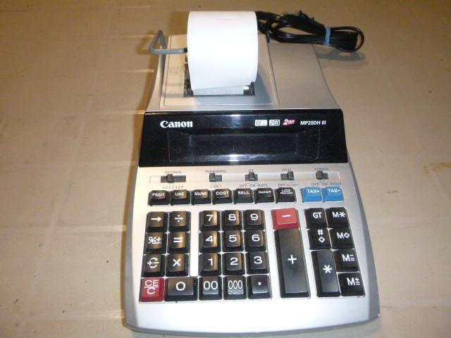 lot 111 image: Cannon Calculator Model MP20DH III...