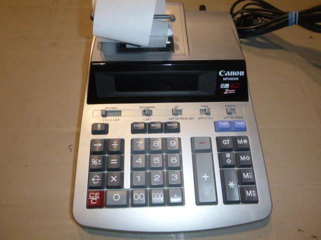 lot 112 image: Cannon Calculator Model MP20DH II...