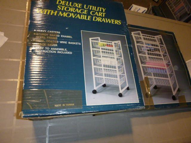lot 126 image: Deluxe Utility Storage Cart with Mo...