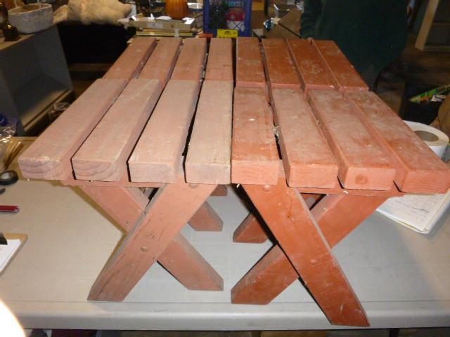 lot 132 image: 4 PatioCamp Fire Stools...