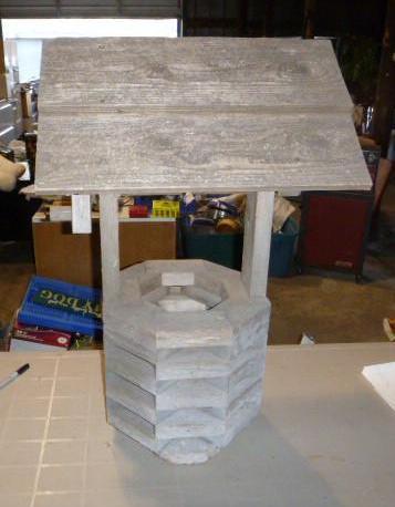 lot 134 image: Wooden Wishing Well 35" High...