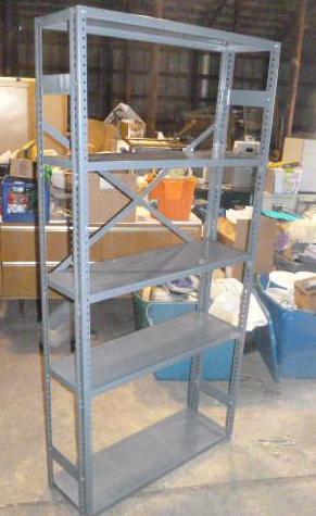 lot 138 image: 5 Tier Metal Shelf 3 W X 12" ...