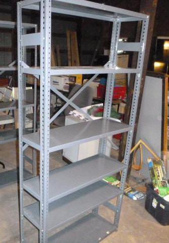 lot 139 image: 5 Tier Metal Shelf 3 W X 12" ...