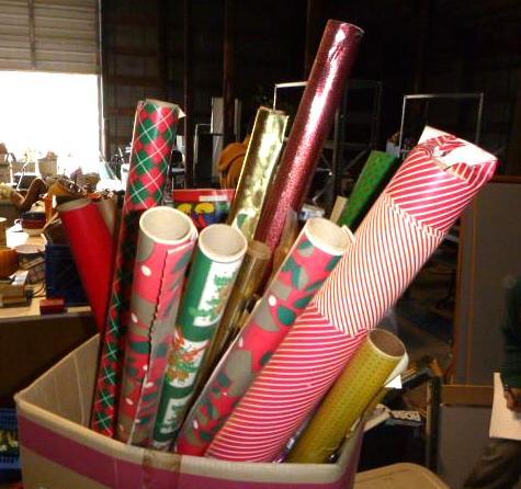 lot 140 image: 1 Box of Christmas Wrapping Paper a...