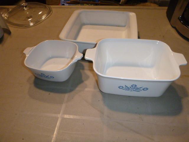 lot 244 image: 3 Corning Ware Baking Dishes...