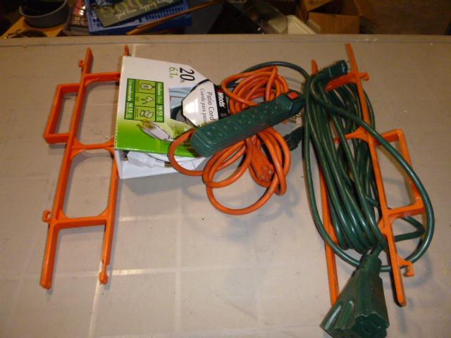 lot 267 image: 3 Extension Cords, 2 Cord Wraps and...
