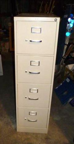 lot 271 image: 4 Drawer File Cabinet...