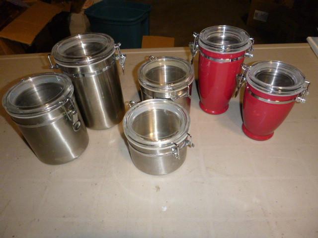 lot 288 image: 6 Canisters...