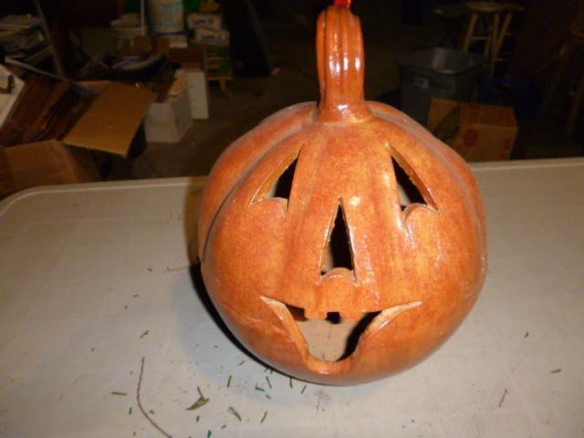 lot 337 image: Large Pumpkin Head Decoration...
