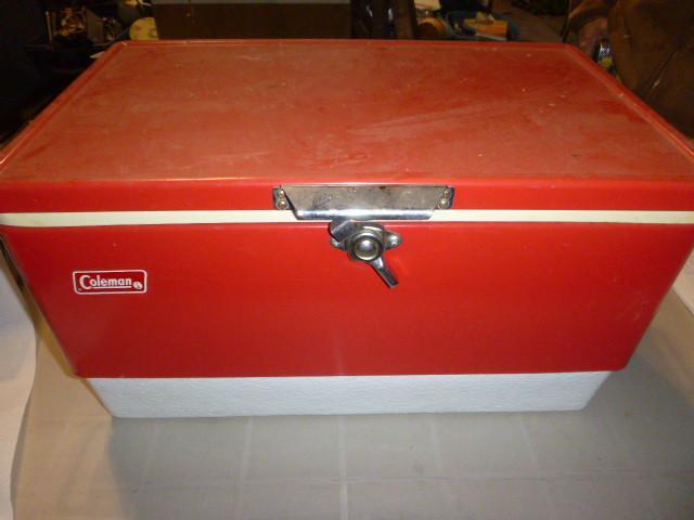 lot 54 image: Coleman Metal Cooler 13" W X 2...
