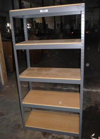 lot 7 image: Hirsh 5 Tier Metal Shelf 36" W...