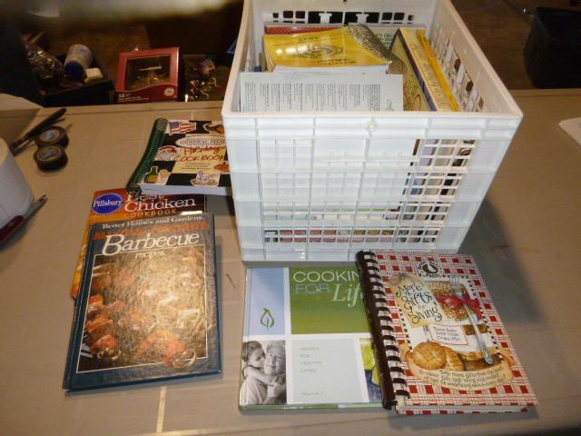 lot 70 image: Tote of Miscellaneous Cookbooks...
