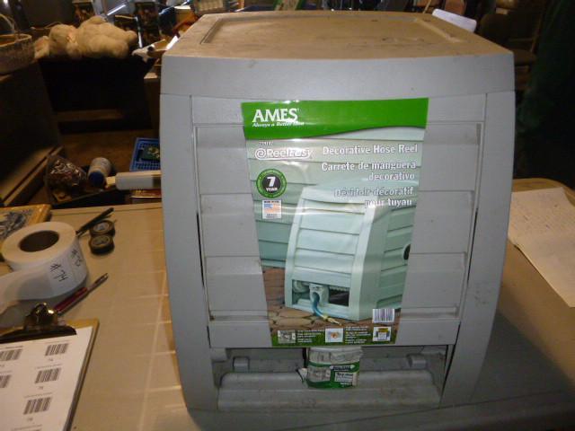 lot 74 image: Ames Hose Reel Holds 225 Feet, Reel...