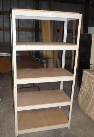 lot 8 image: Hirsh 5 Tier Metal Shelf 36" W...