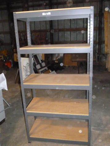 lot 9 image: Hirsh 5 Tier Metal Shelf 36" W...