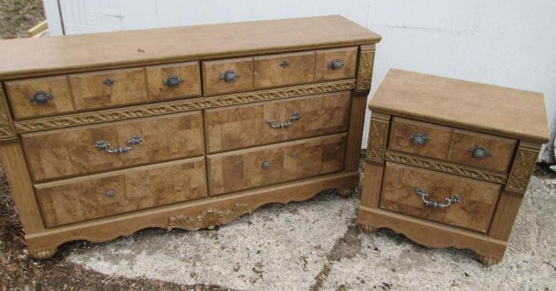 Dresser and bedside stand...