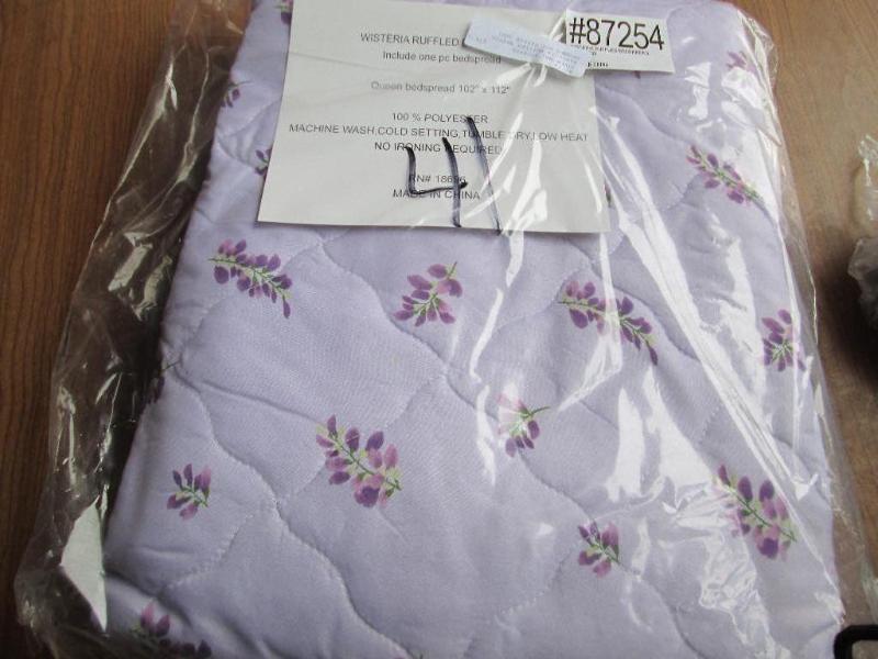 Brand New Wisteria Queen Bedspread...
