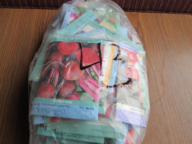 Lot of 100 garden seeds, assorted f...