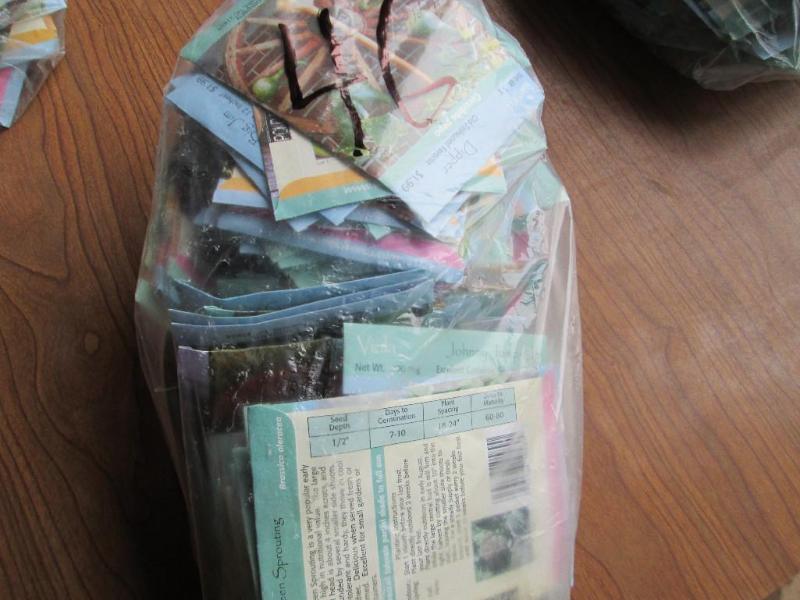 Lot of 100 garden seeds, assorted f...