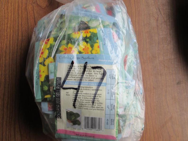 Lot of 100 garden seeds, assorted f...