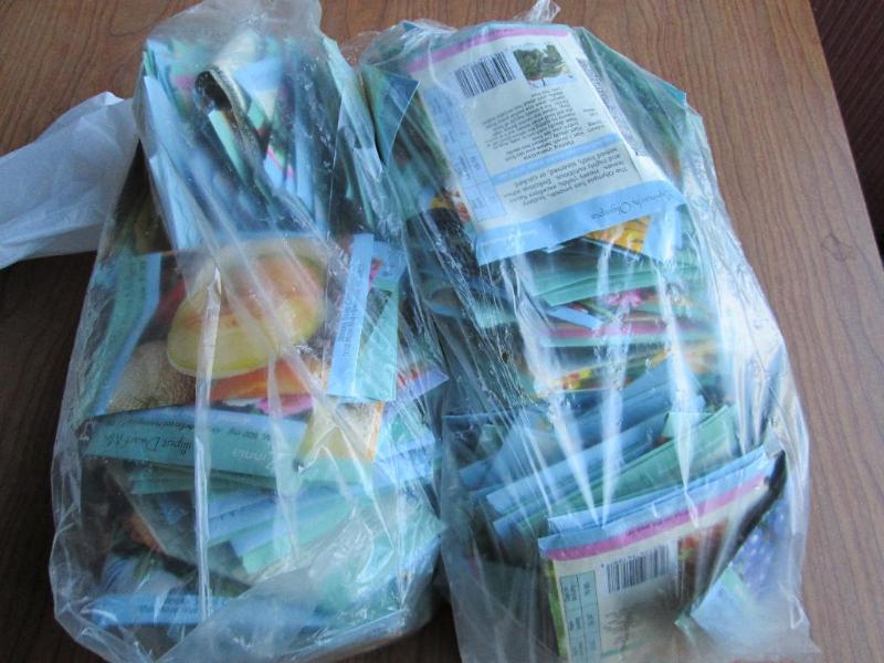 Lot of 200 garden seeds, assorted f...