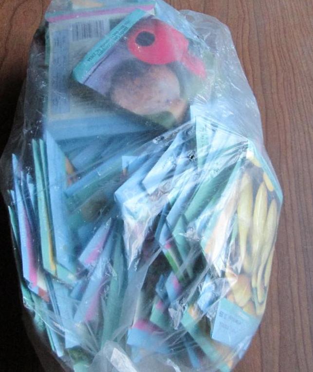 Lot of 100 garden seeds, assorted f...