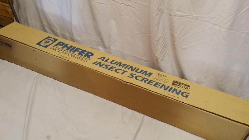 lot 33 image: Phiffer Aluminum insect screening. ...