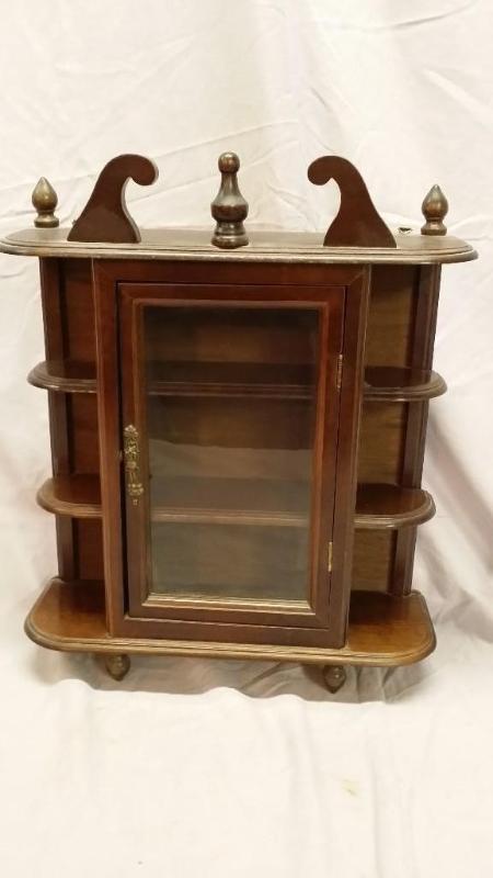 lot 36 image: Wood hanging or free standing displ...