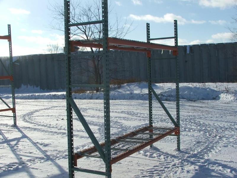 lot 36 image: 1 section of pallet racking with 8 ...