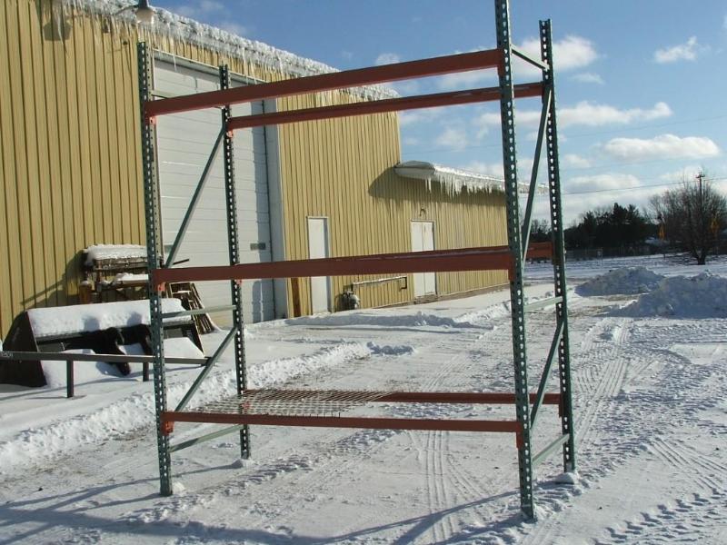 lot 9 image: 1 section of pallet racking 10 ft ...