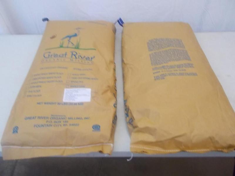 Two 50 lb. bags of Great River Orga...