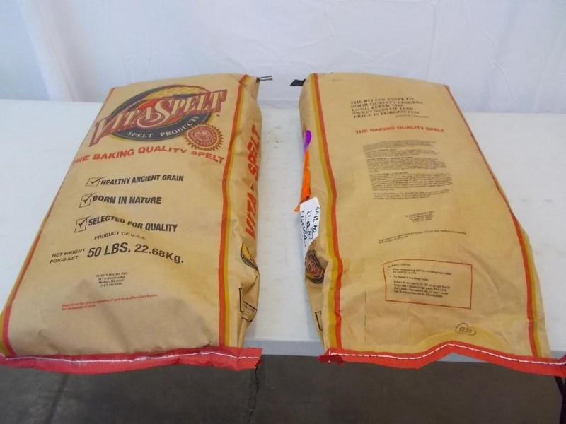 Two 50 lb. bags of Vita-Spelt, whol...