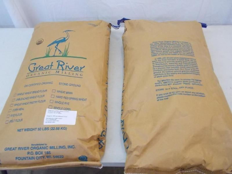Two 50 lb. bags of Great River Orga...
