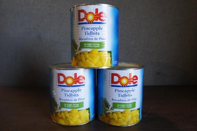 lot 12 image: 3-6lb, 10oz cans of Dole Pineapple ...