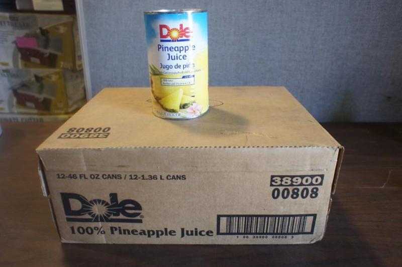 lot 13 image: 1 Case (12 cans) Dole Pineapple jui...