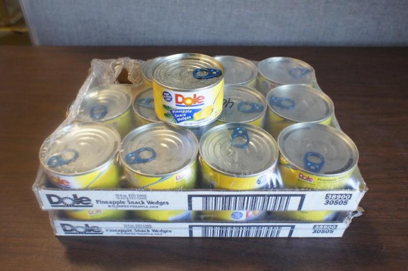 lot 19 image: 1 case (24 cans) of Dole Pineapple ...