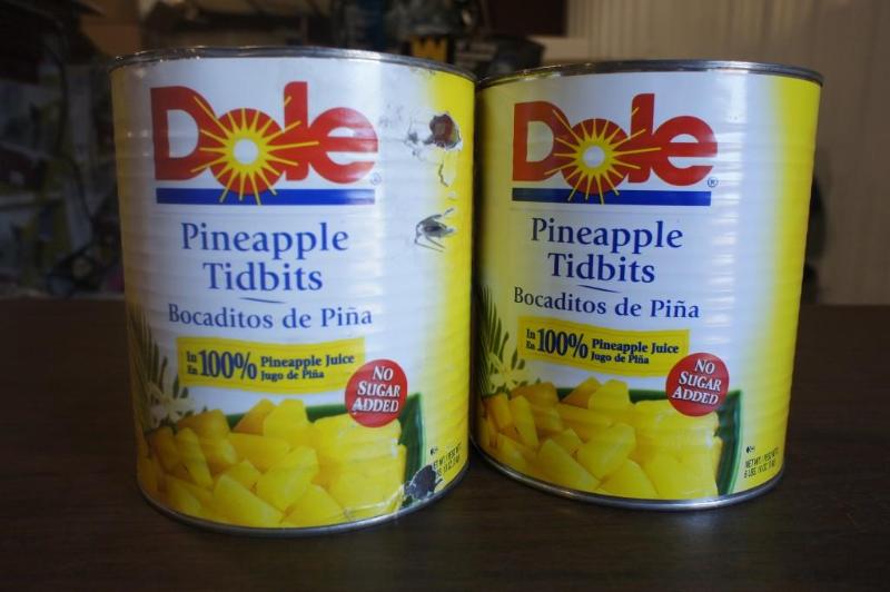 lot 2 image: 2-6lb, 10oz cans of Dole Pineapple ...